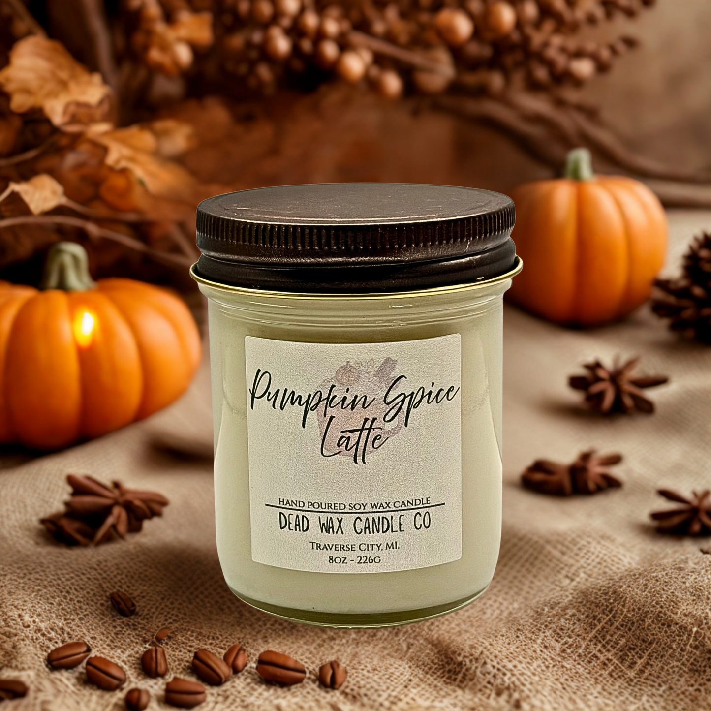 Pumpkin Spice Latte - Soy Wax Candle