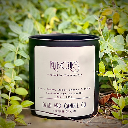 "Rumours - Inspired by Fleetwood Mac" 8oz Soy Wax Candle